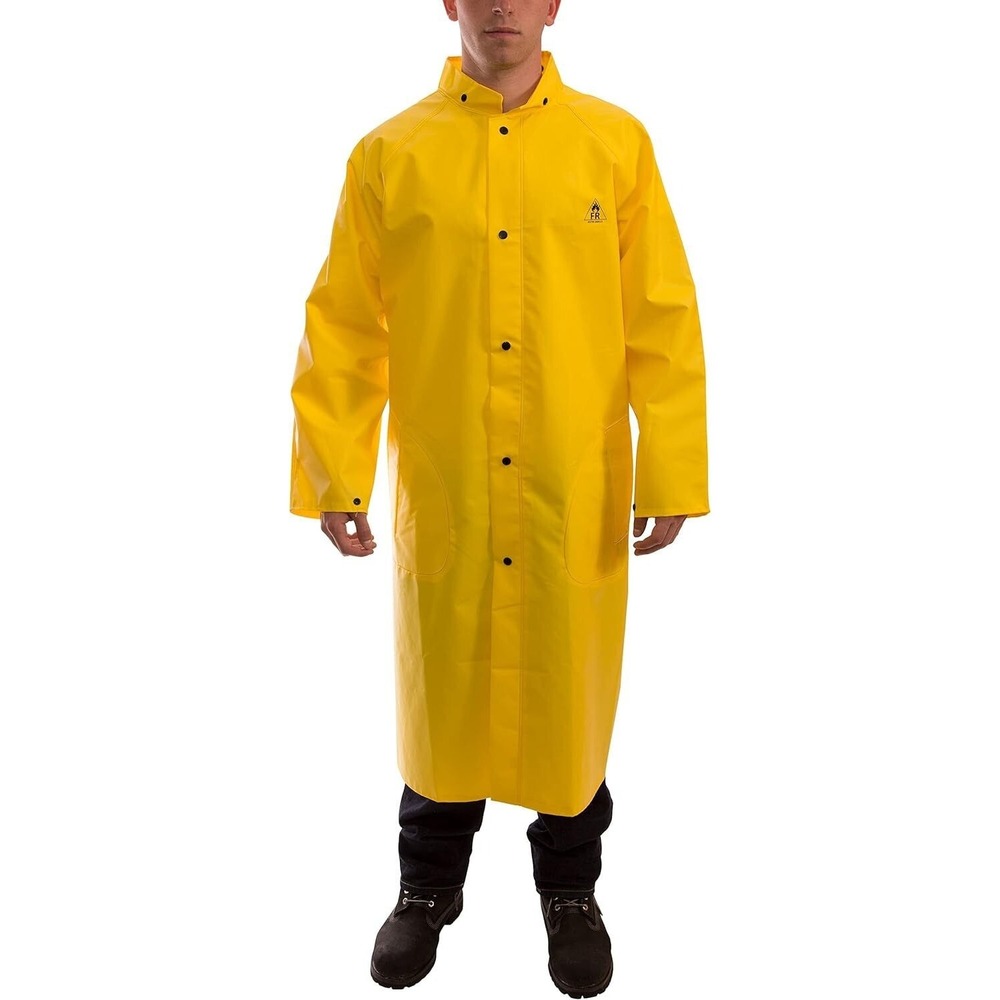 Tingley DuraScrim PVC Polyester Flame Resistant Rain Coat - 2XL - C56207 Yellow